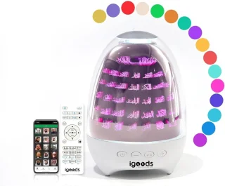 Igoods Koran Speaker Bluetooth Nachtlampje 16 Talen 16 Reciteurs