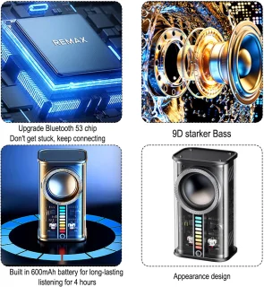 JeiibrZui Mini Bluetooth Luidspreker Zwart