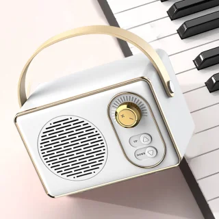 JeiibrZui Retro Bluetooth-luidspreker - Draagbare speaker