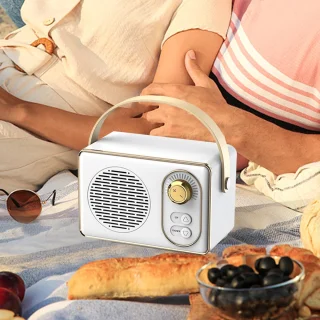 JeiibrZui Retro Bluetooth-luidspreker - Draagbare speaker