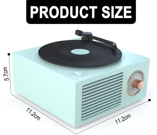 JeiibrZui Vintage Bluetooth-luidspreker - Blauw
