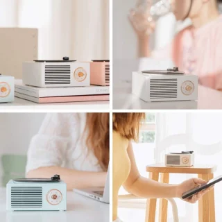 JeiibrZui Vintage Bluetooth-luidspreker - Blauw