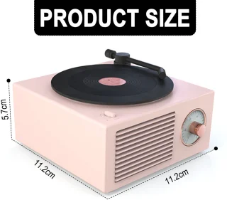 JeiibrZui Vintage Bluetooth-luidspreker