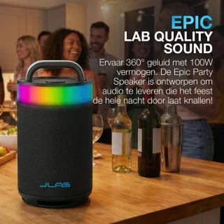 JLAB Epic Party Bluetooth Speaker Zwart