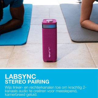 Wat vinden we goed aan de JLAB Jbuds Party Bluetooth Speaker - Mulberry