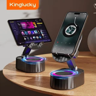 Wat vinden we goed aan de Kinglucky ZJ-016 smartphonehouder met luidspreker