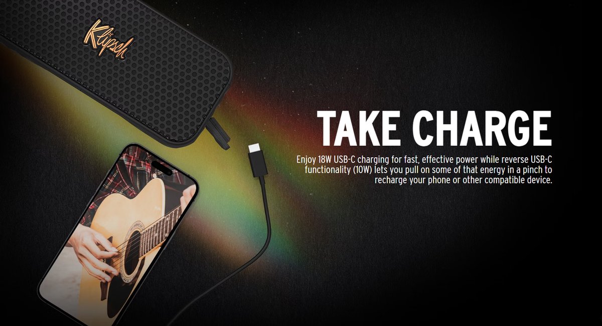 Klipsch Nashville Bluetooth 5.3 Draagbare Speaker
