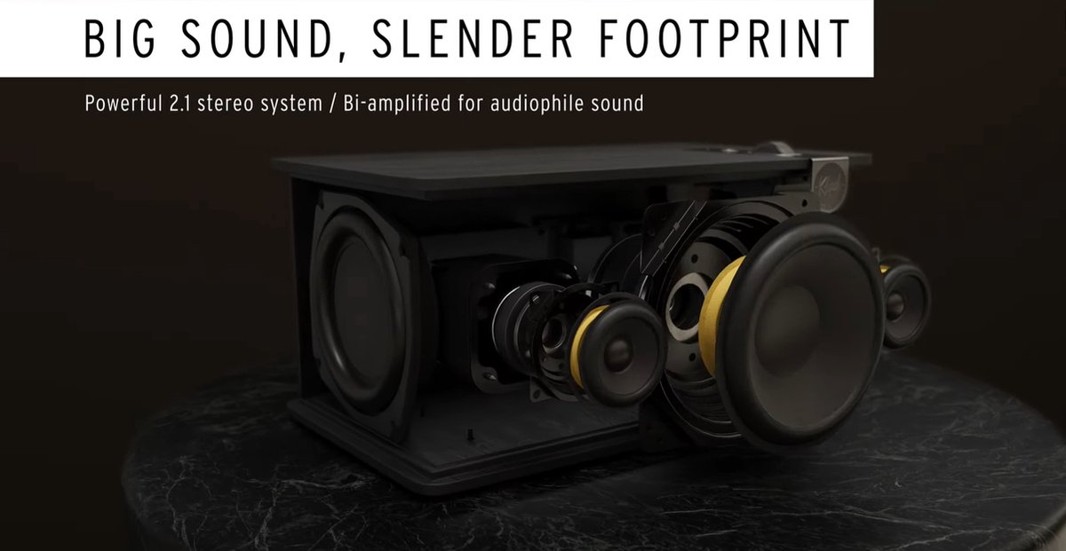 Klipsch The Three Plus Draadloze Speaker Walnoot