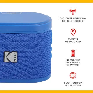 Kodak SoundBrix Bluetooth Speaker 2-pack Blauw