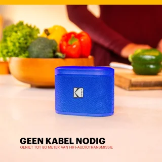Kodak SoundBrix Bluetooth Speaker 2-pack Blauw