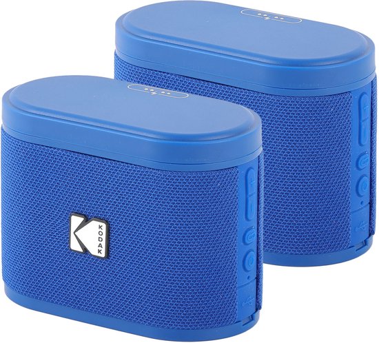 Kodak SoundBrix Bluetooth Speaker 2-pack Blauw