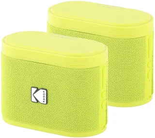 Kodak SoundBrix Bluetooth Speaker 2-pack Geel