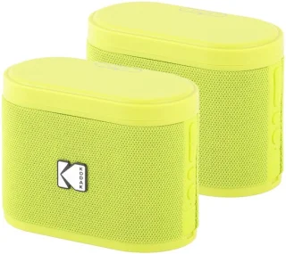 Kodak SoundBrix Bluetooth Speaker 2-pack Geel