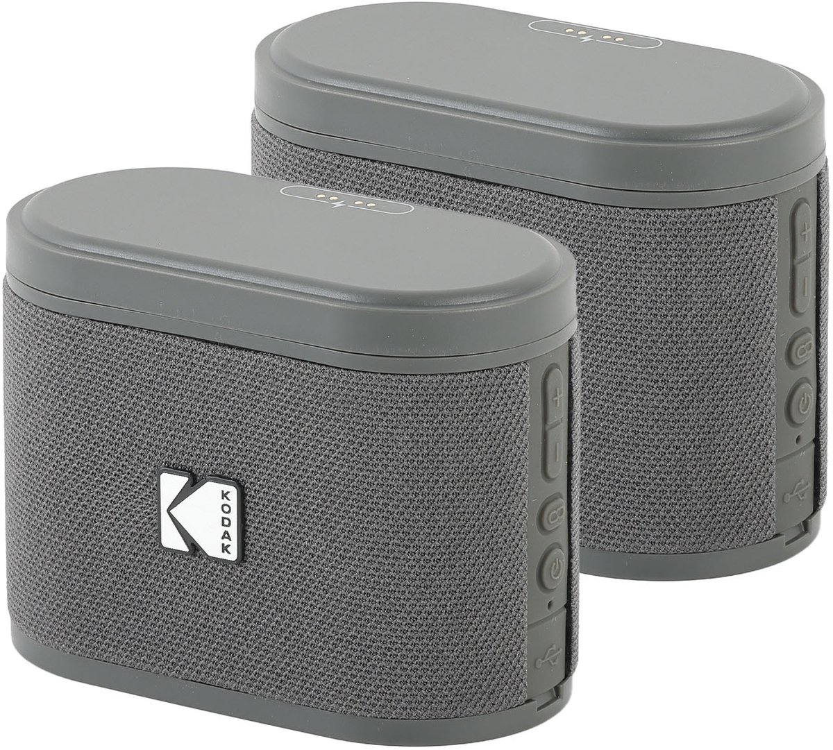 Kodak SoundBrix Bluetooth Speaker 2-pack Grijs