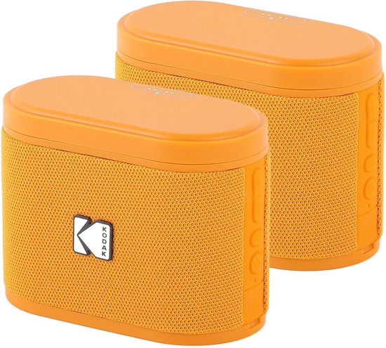 Kodak SoundBrix Bluetooth Speaker 2-pack Oranje
