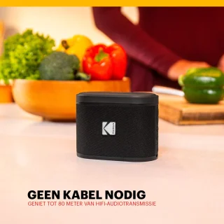 Kodak SoundBrix Bluetooth Speaker 2-pack Zwart