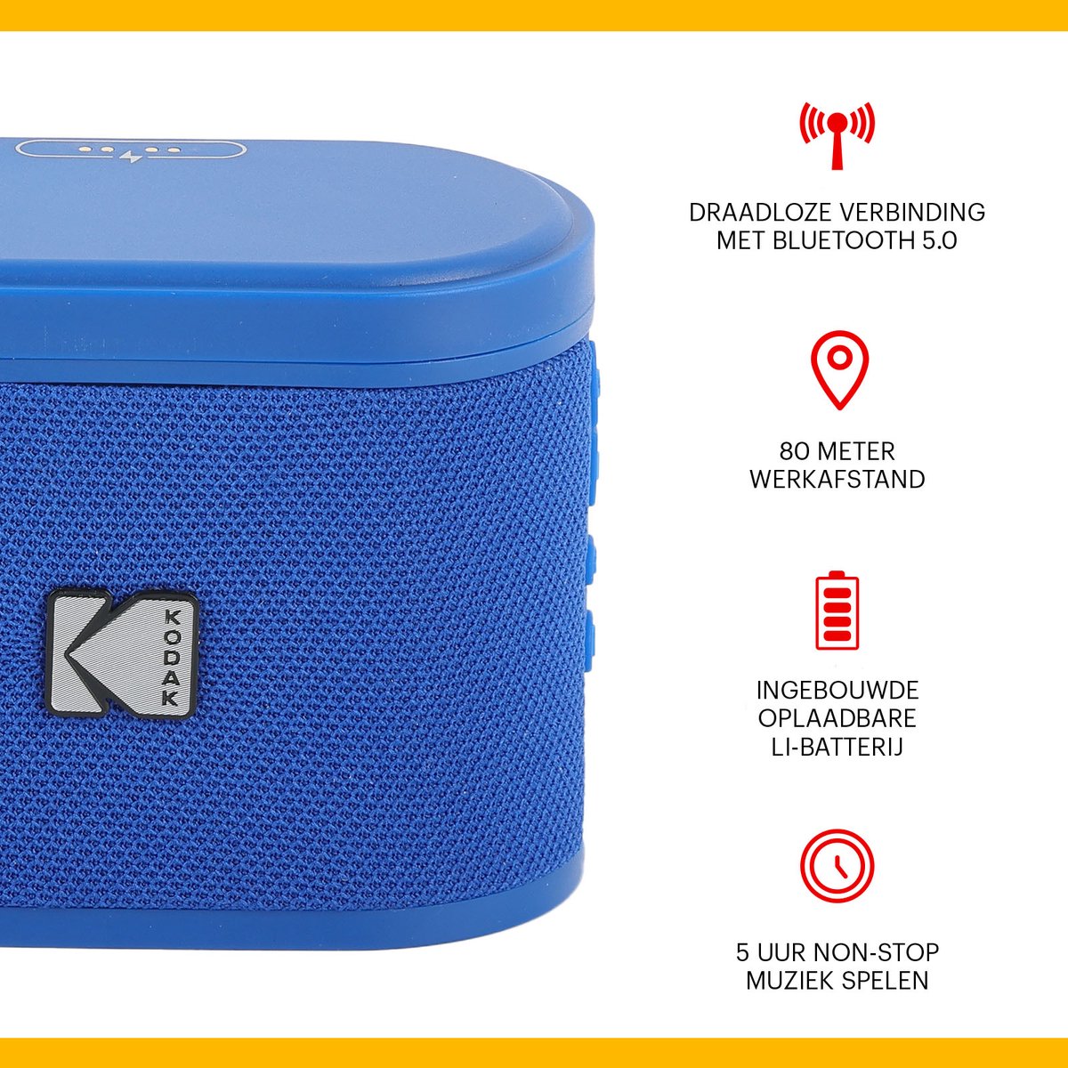 Kodak SoundBrix Bluetooth Speaker Blauw