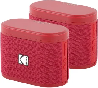 Kodak SoundBrix Draadloze Bluetooth Speaker 2-pack Rood