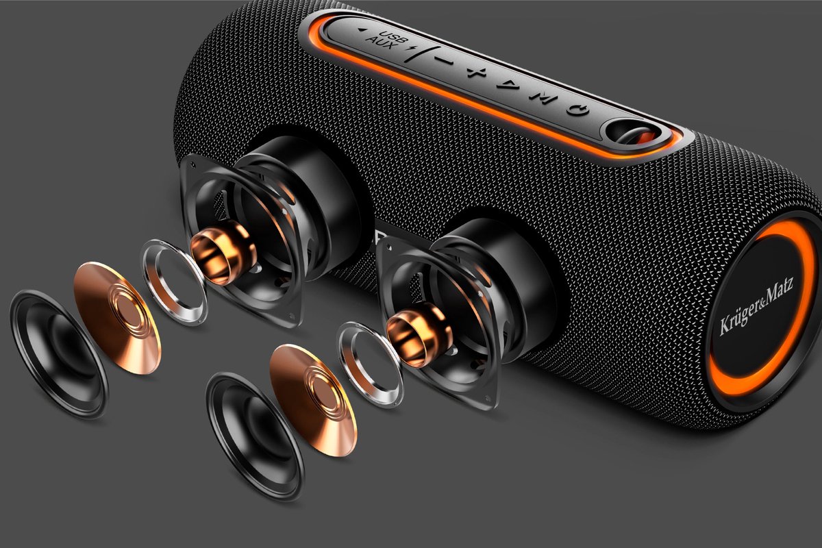 Krüger & Matz Street Draadloze Bluetooth Speaker 20W Zwart