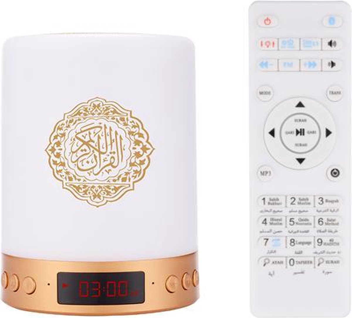 LED Koran Bluetooth Speaker Draadloos met FM Radio