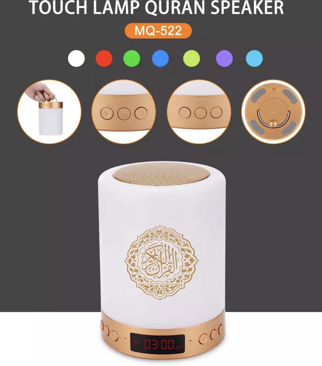 LED Koran Bluetooth Speaker Draadloos met FM Radio
