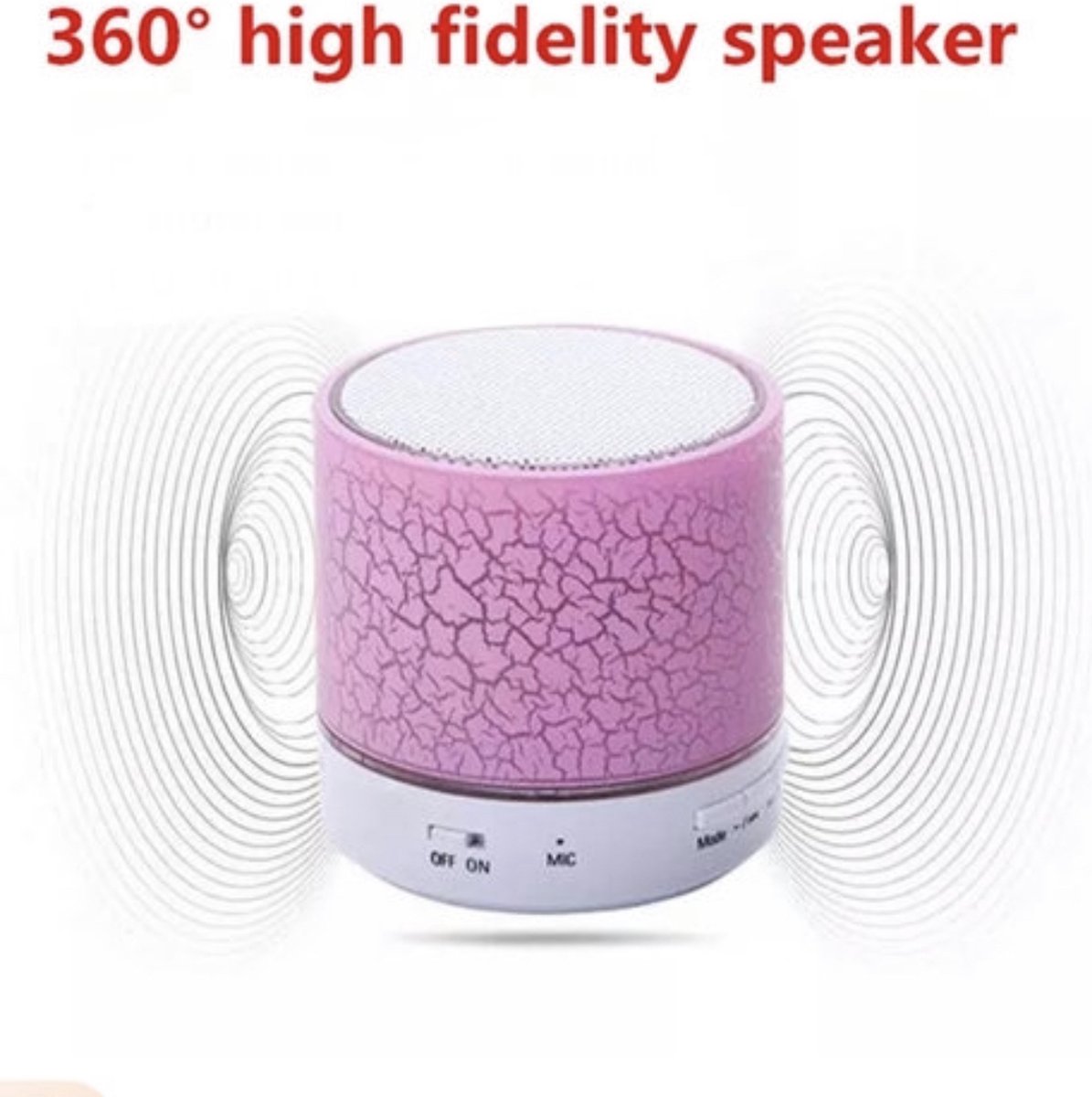 Led Mini Bluetooth Speaker Geel
