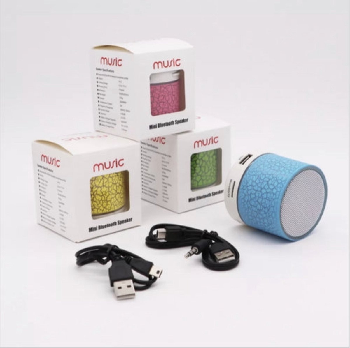 Led Mini Bluetooth Speaker Geel