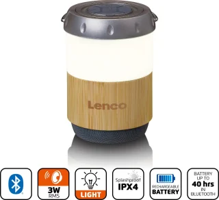 Lenco BTL-030BA Lantaarn Bamboo