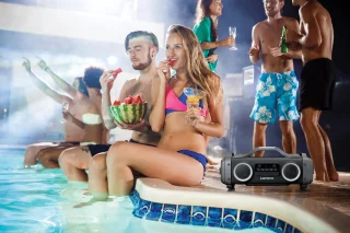 Lenco SPR-200BK Bluetooth Speaker Zwart