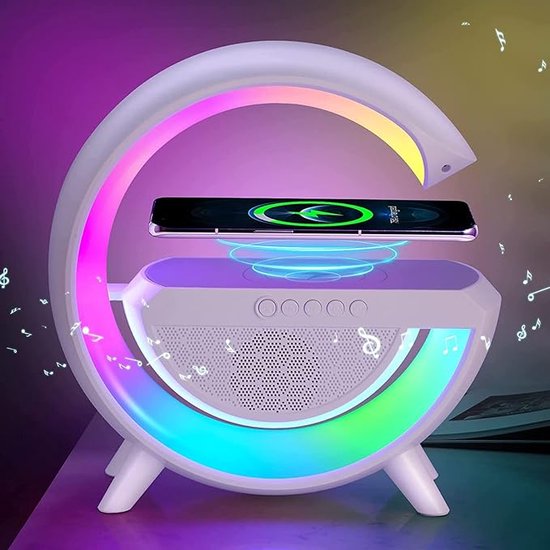 LifeStyle Bluetooth Speaker Draadloze Oplader Nachtlampje Leeslamp