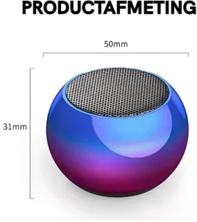 M3 Mini Bluetooth Speaker - Draagbare Luidspreker - Paars/Blauw