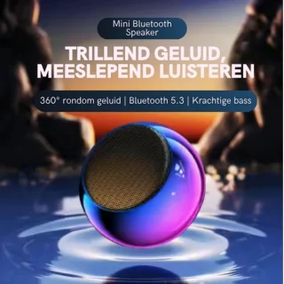 M3 Mini Bluetooth Speaker - Draagbare Luidspreker - Paars/Blauw