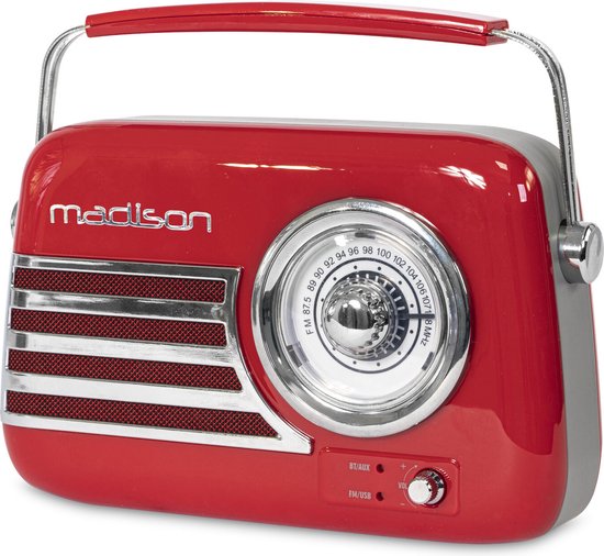 Madison Freesound-VR40R Retro Draagbare Radio