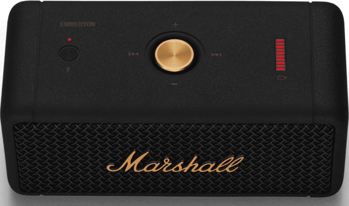 Marshall Emberton Draadloze Speaker Zwart Messing