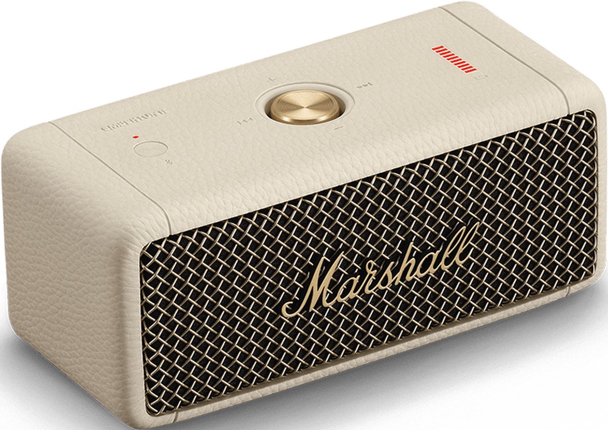 Wat vinden we goed aan de Marshall Emberton II Bluetooth Speaker Crème