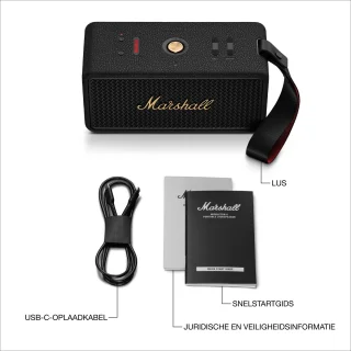 Marshall Middleton II Draagbare Speaker Zwart/Brass