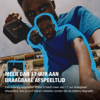 Marshall Willen II Bluetoothspeaker Zwart Messing