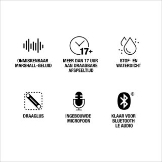 Marshall Willen II Bluetoothspeaker Zwart Messing