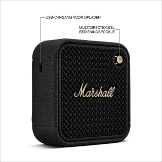 Marshall Willen II Bluetoothspeaker Zwart Messing