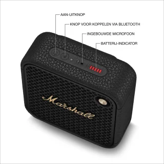 Marshall Willen II Bluetoothspeaker Zwart Messing