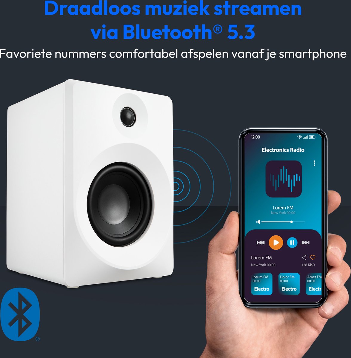 MEDION P61925 Boekenplank Luidspreker Bluetooth 2-Weg
