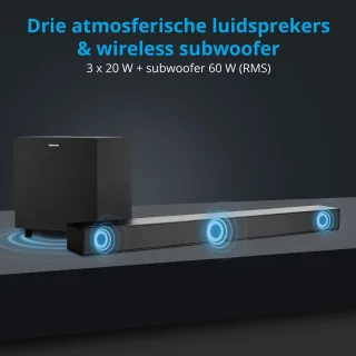 MEDION S61022 Soundbar met draadloze subwoofer