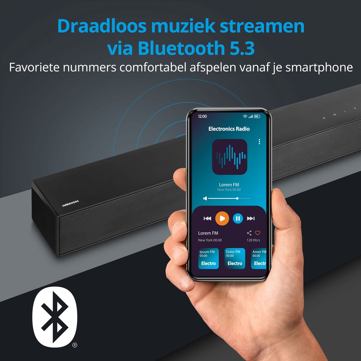 MEDION S61022 Soundbar met draadloze subwoofer
