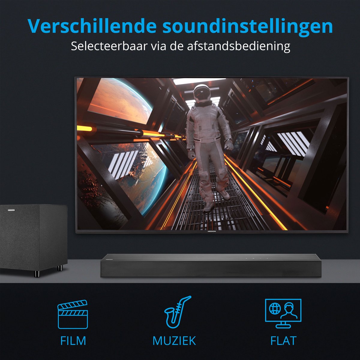 MEDION S61022 Soundbar met draadloze subwoofer