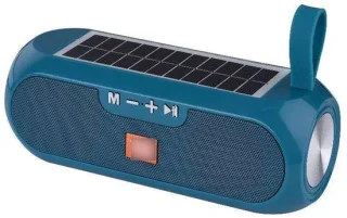 Merkloos Draadloze Zonne-luidspreker Blauwgroen
