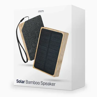 MikaMax Solar Bamboo Draadloze Bluetooth Speaker