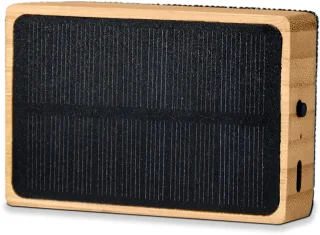 MikaMax Solar Bamboo Draadloze Bluetooth Speaker