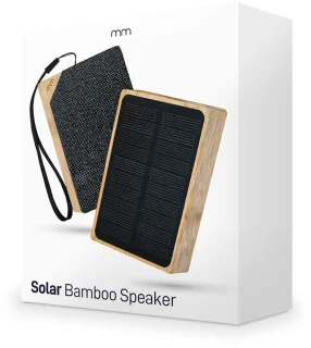 MikaMax Solar Bamboo Draadloze Bluetooth Speaker