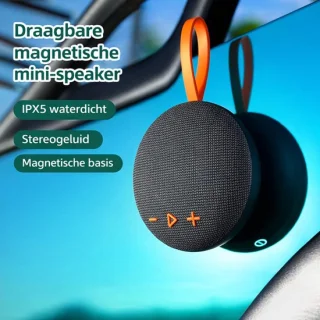Mini Bluetooth Draadloze Speaker - Zwart/Oranje