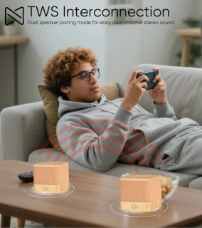 Mini Bluetooth Speaker - Houtkleur